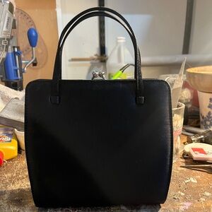 Ann Taylor satin evening handbag